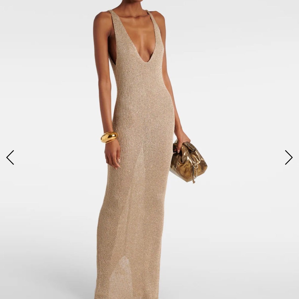 BANANHOT Sunny Lamé Maxi Dress